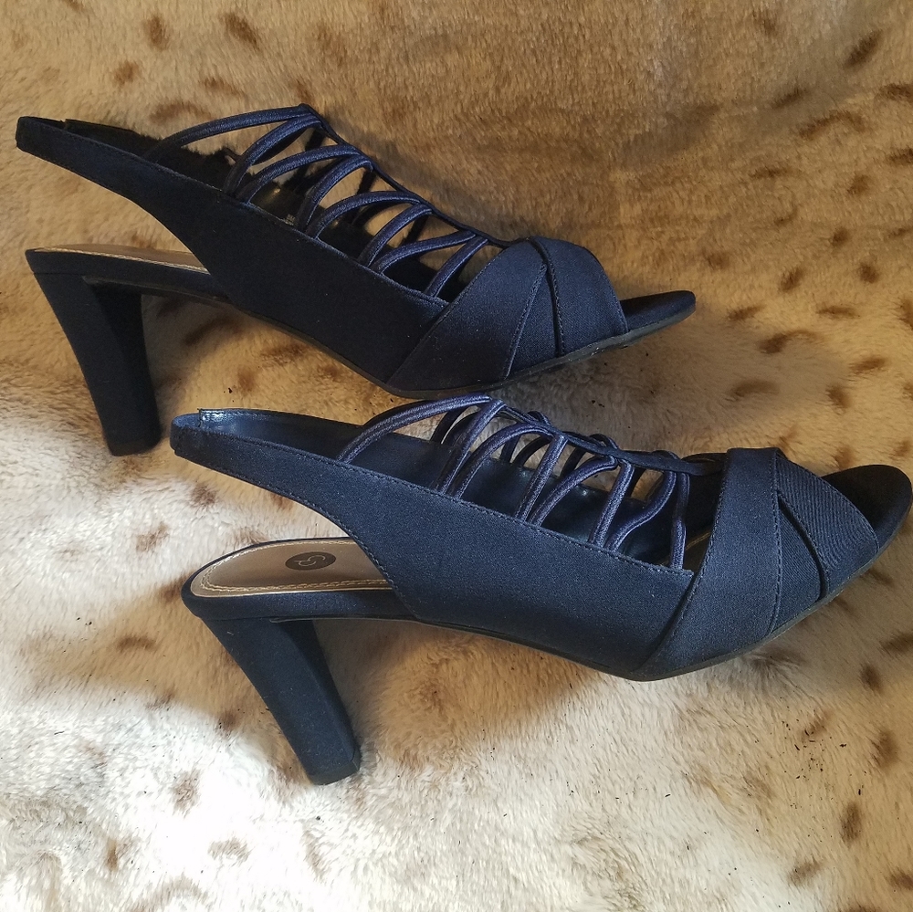Dressbarn Navy Blue Heels
